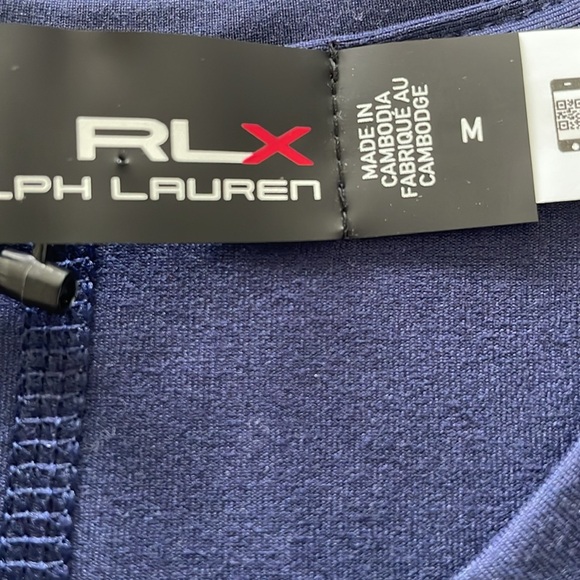 New! RLX Ralph Lauren Navy Wicking Crew Top - Picture 6 of 8